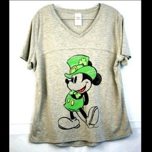 Disney Mickey Mouse St Pattys Graphic T-Shirt